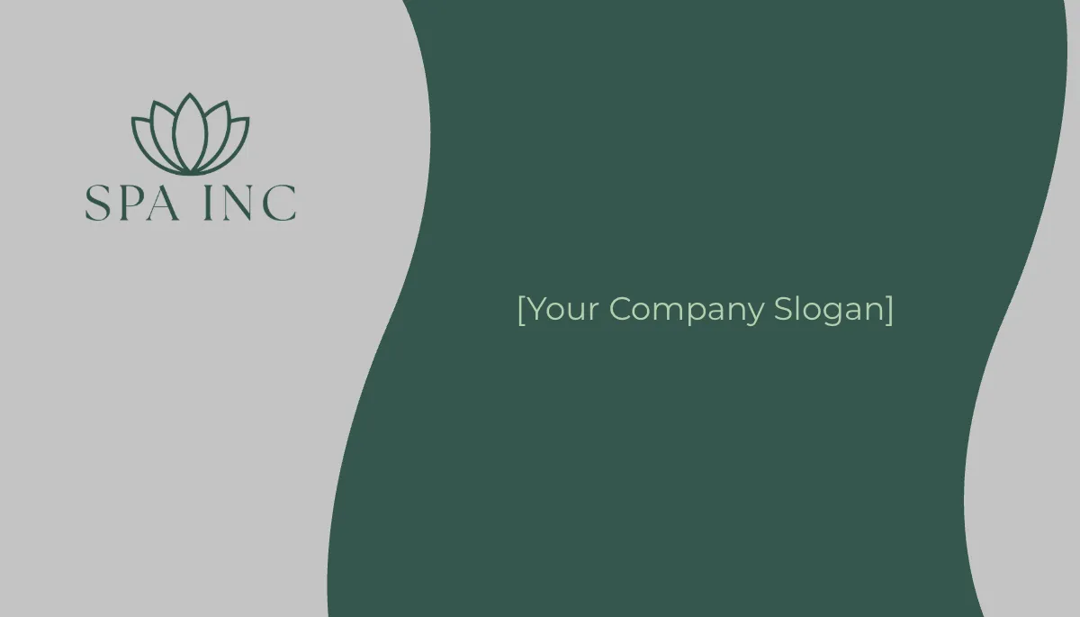 Free Spa Minimal Business Card Template to Edit Online