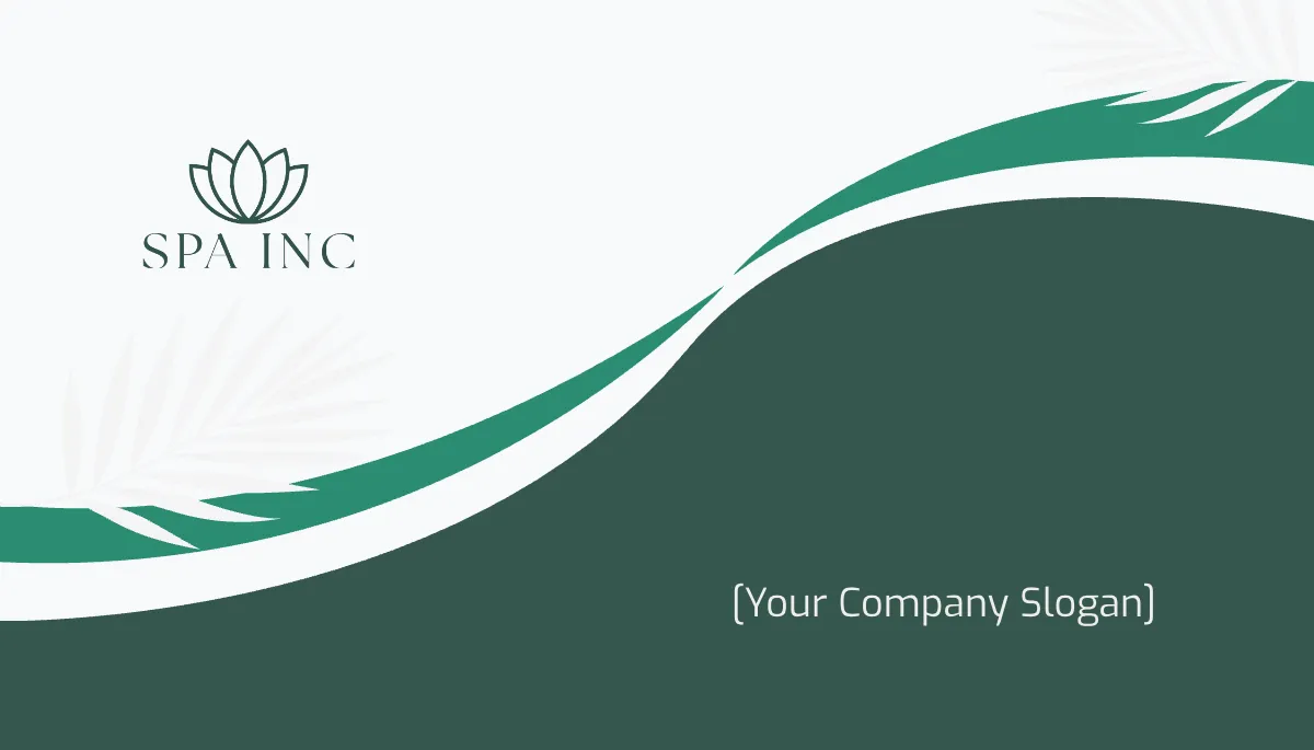 Free Spa Digital Business Card Template to Edit Online
