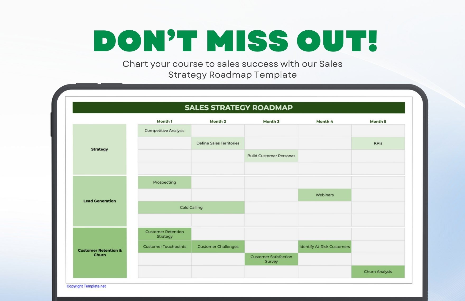 Sales Strategy Roadmap Template