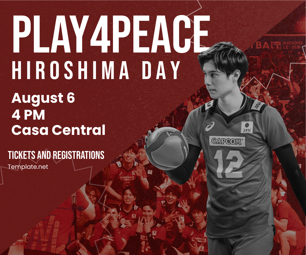 Hiroshima Day Sports Banner