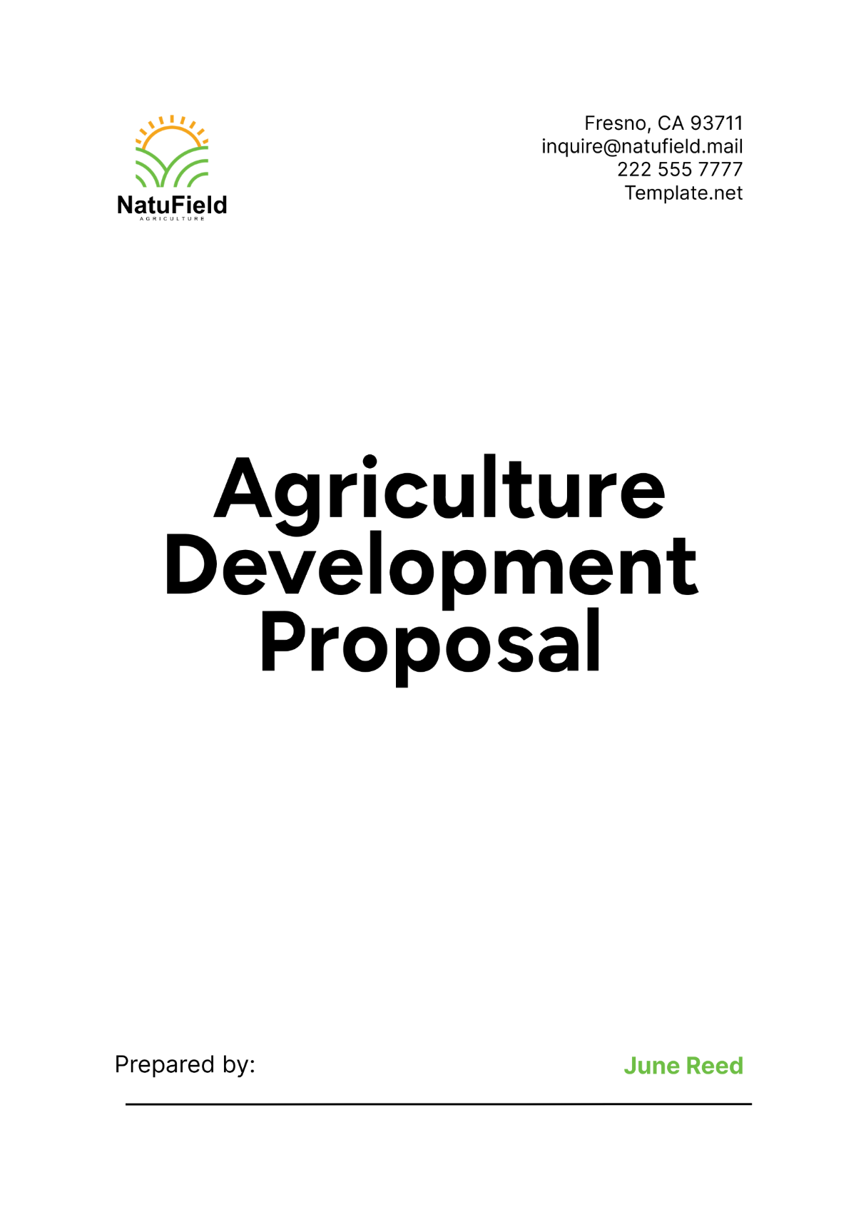 Agriculture Development Proposal Template - Edit Online & Download