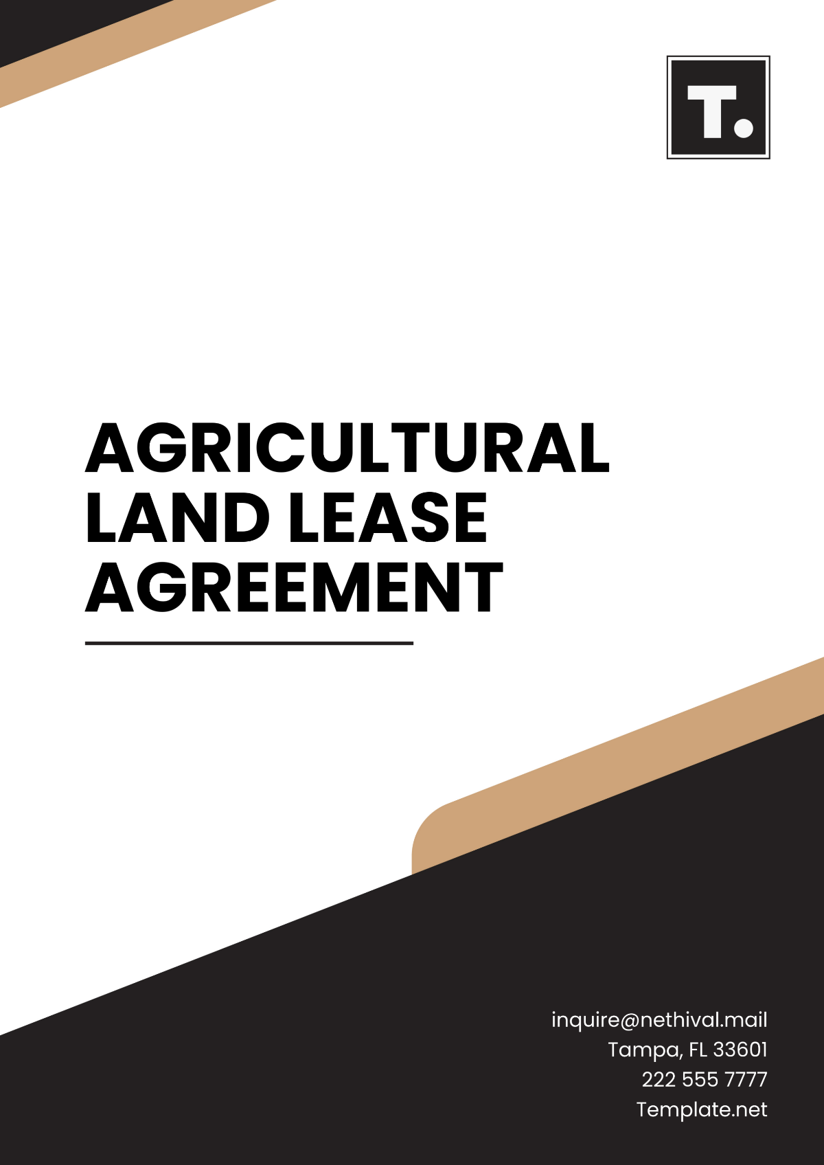 Agricultural Land Lease Agreement Template - Edit Online & Download