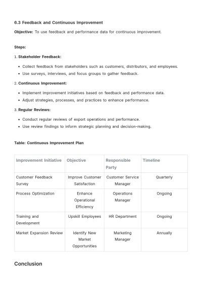Free Agriculture Export Strategy Procedure Template to Edit Online