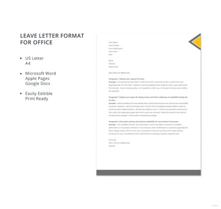 Medical Leave Letter from Doctor Template: Download 700+ Letters in ...