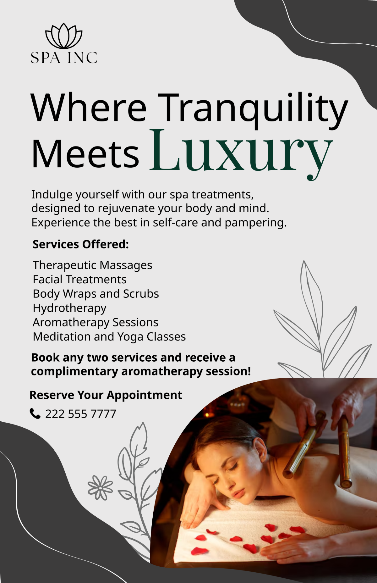 Spa Service Offering Poster
