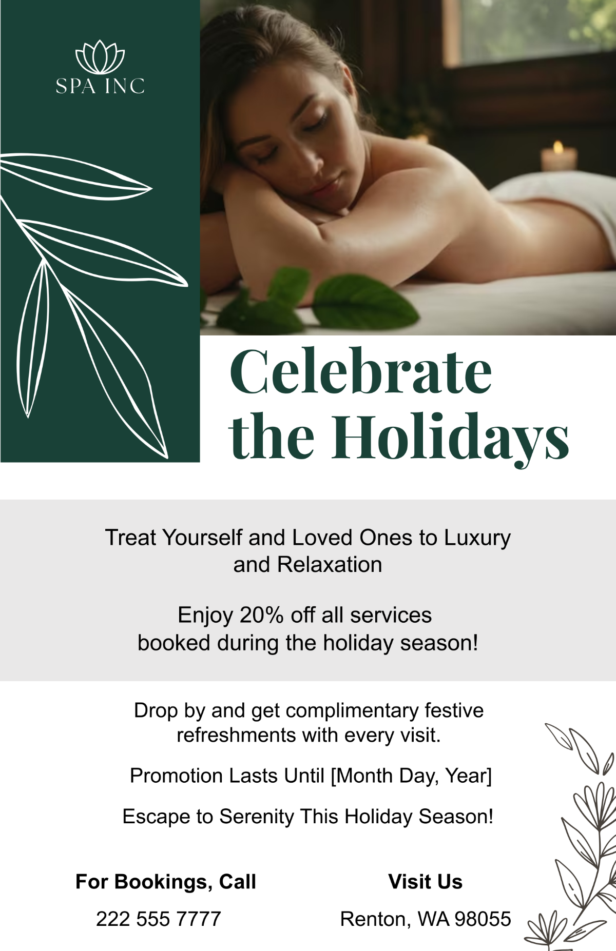 Spa Special Holiday Poster
