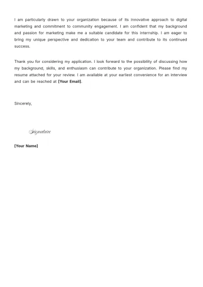 Free University Student Cover Letter to Edit Online