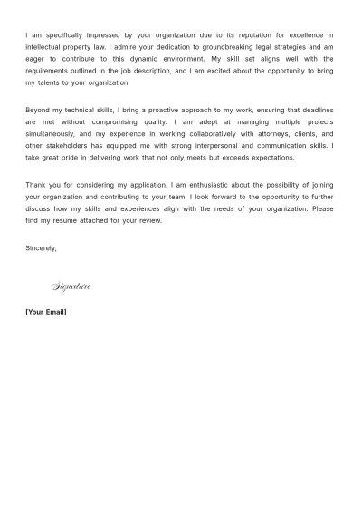 Free Legal Writing Paralegal Cover Letter to Edit Online