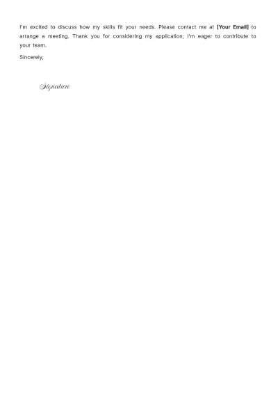 Free Corporate Flight Attendant Cover Letter to Edit Online