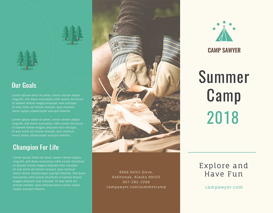 Summer Camp Brochure Template