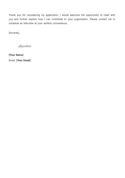Free Senior Paralegal Cover Letter to Edit Online