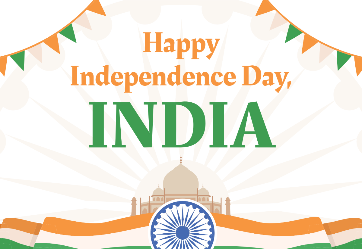 India Independence Day Pluck Card