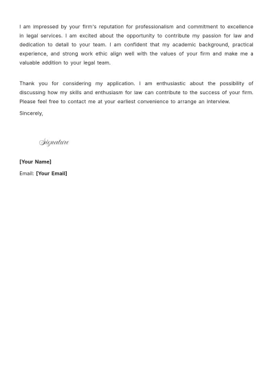 Free Associate Paralegal Cover Letter to Edit Online