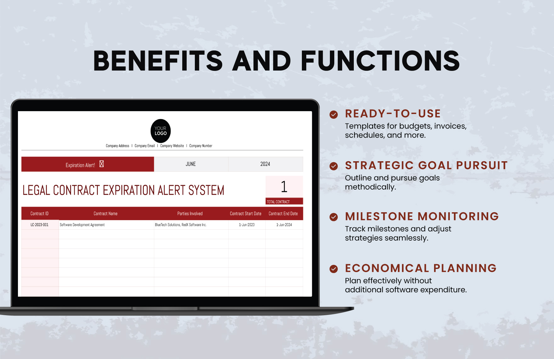 Legal Contract Expiration Alert System Template