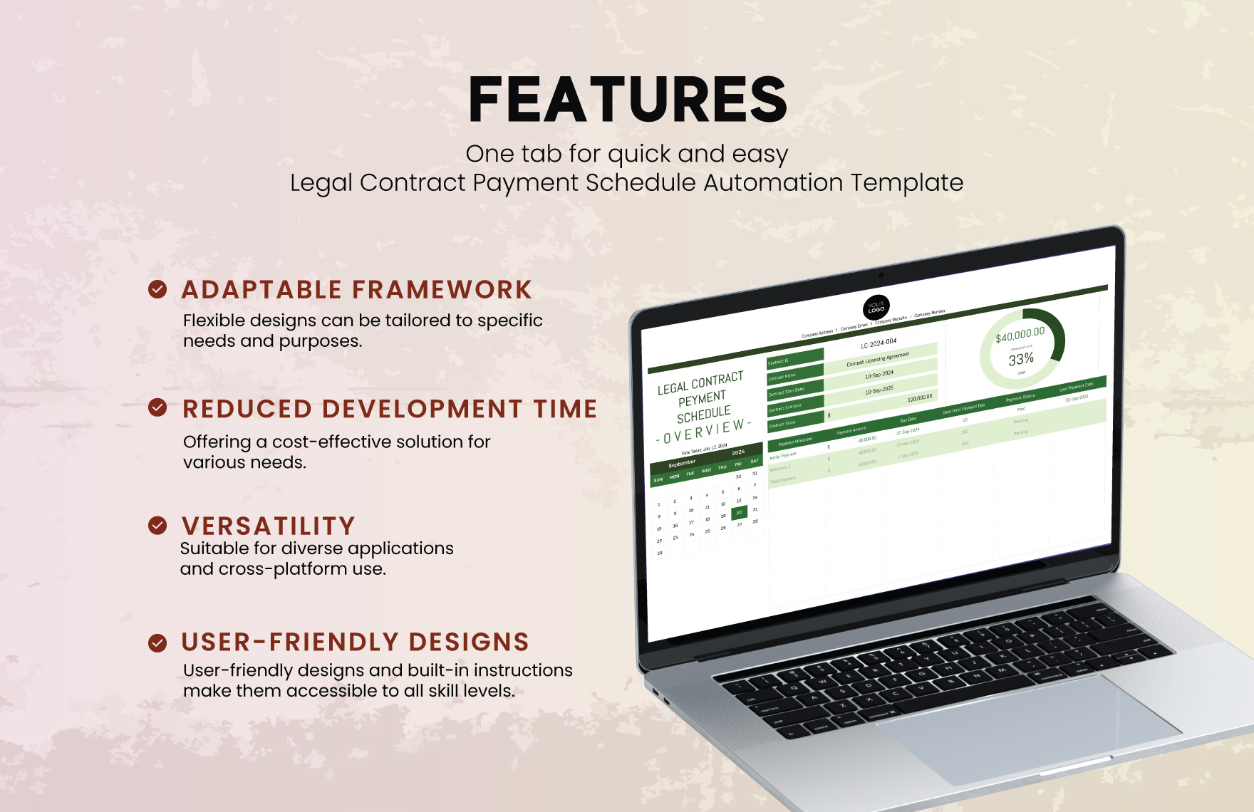 Legal Contract Payment Schedule Automation Template