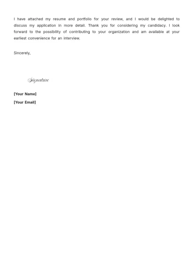 Free Entry-Level Graphic Design Student Cover Letter to Edit Online