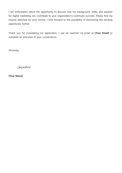 Free Student Resume Cover Letter to Edit Online