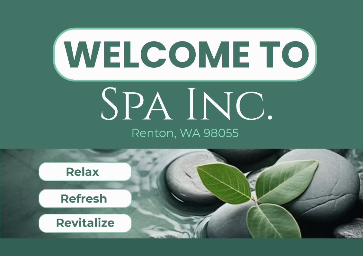 Spa Welcome Signage