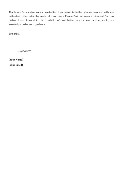 Free Student Apprenticeship Cover Letter to Edit Online