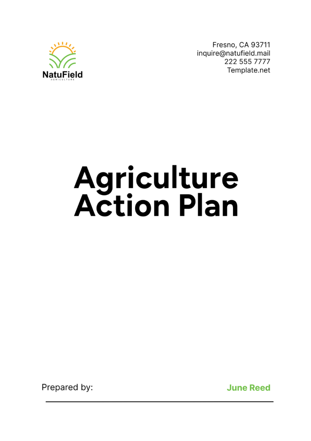 Agriculture Action Plan Template - Edit Online & Download