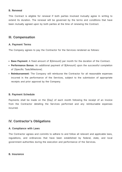 Free Agriculture Performance Contract Template to Edit Online
