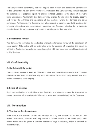 Free Agriculture Performance Contract Template to Edit Online