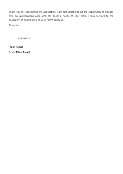 Free Case Analysis Paralegal Cover Letter to Edit Online