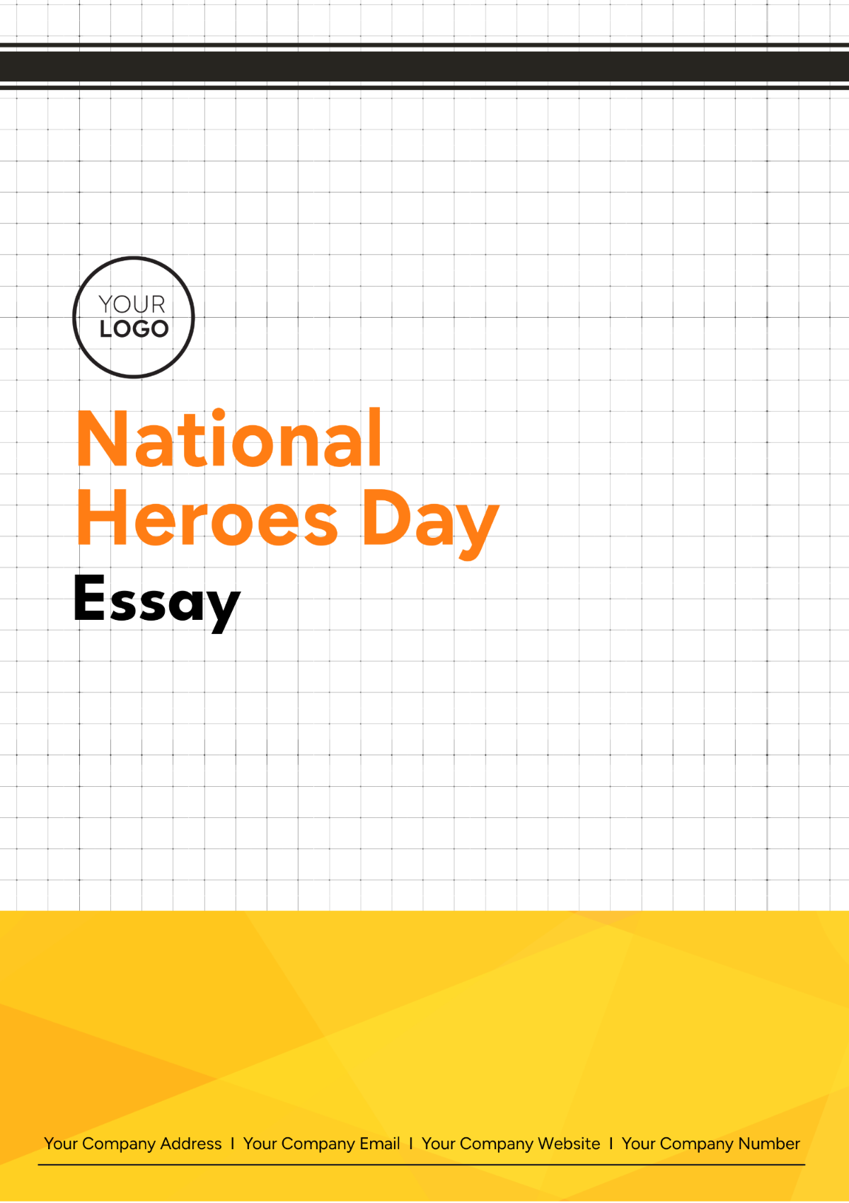 National Heroes Day Essay Template - Edit Online & Download