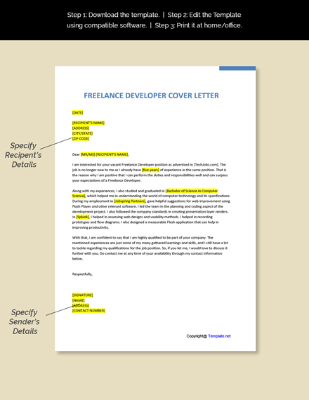 cover letter for laravel developer