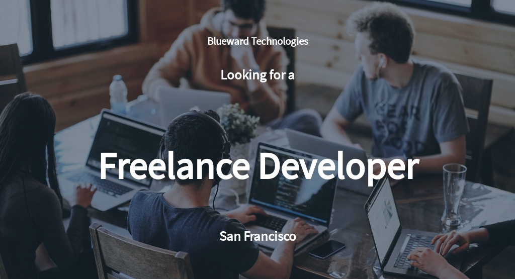Freelance Web Developer Job Ad And Description Template Free PDF 