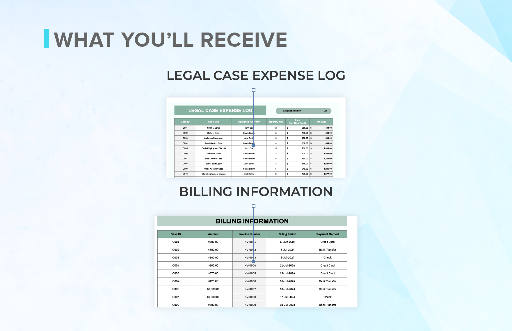 Legal Case Billing and Expense Tracking Template