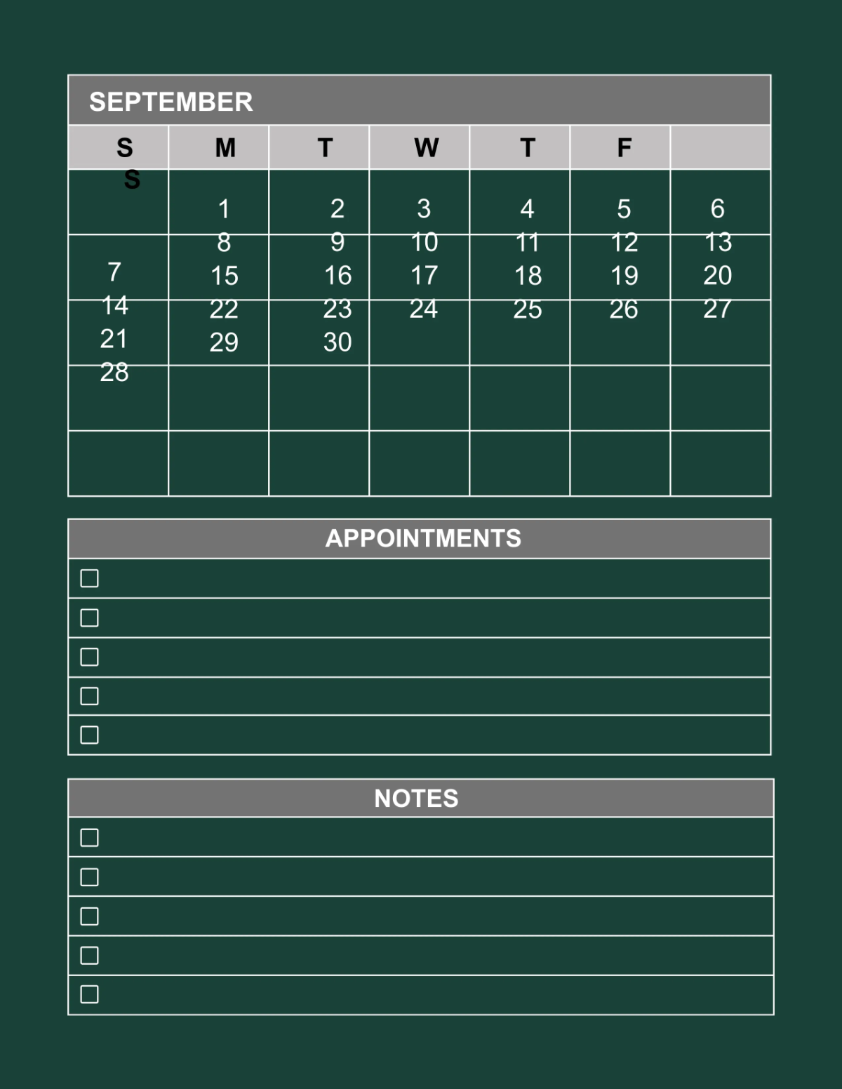 Free Spa Monthly Planner Template to Edit Online