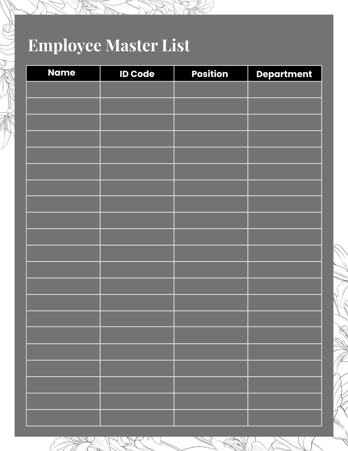 Free Spa Leave Planner Template to Edit Online
