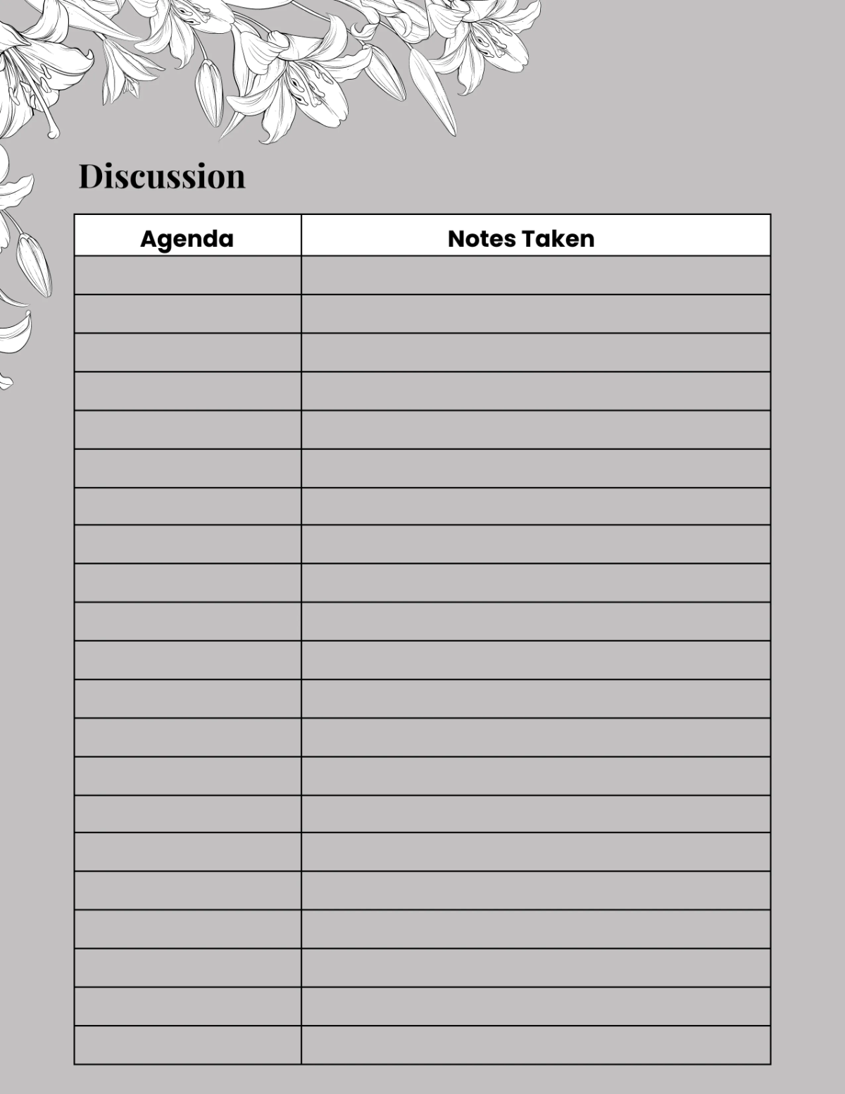 Free Spa Meeting Planner Template to Edit Online