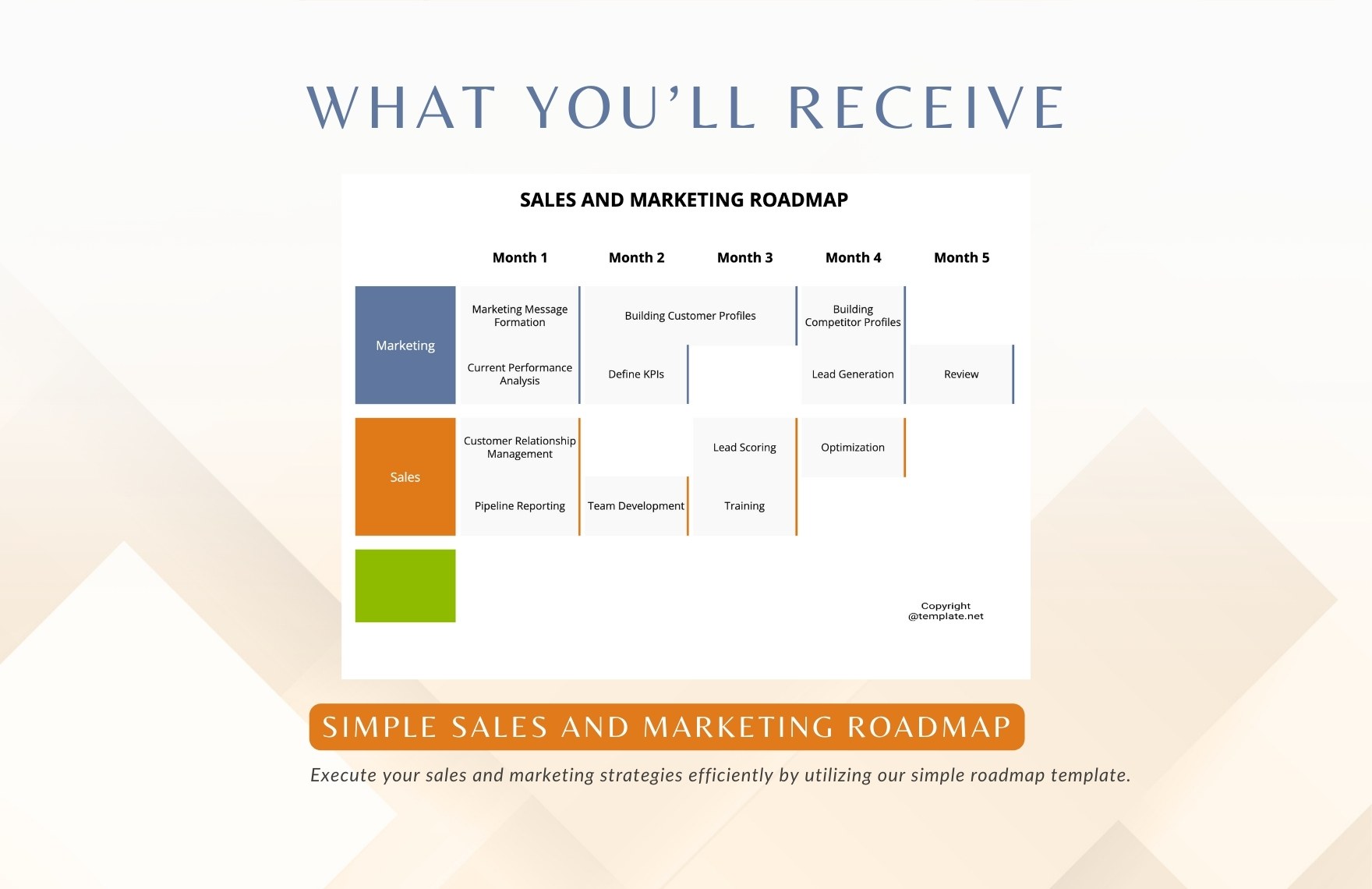 Simple Sales and Marketing Roadmap Template