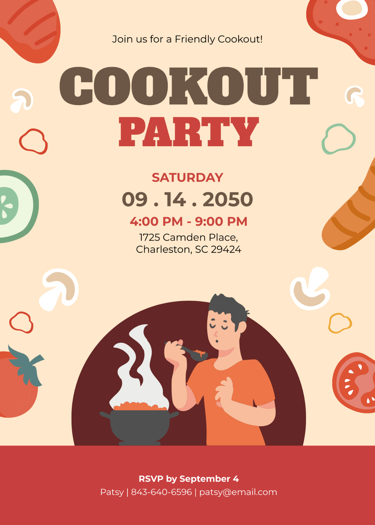 Friendly Cookout Invitation