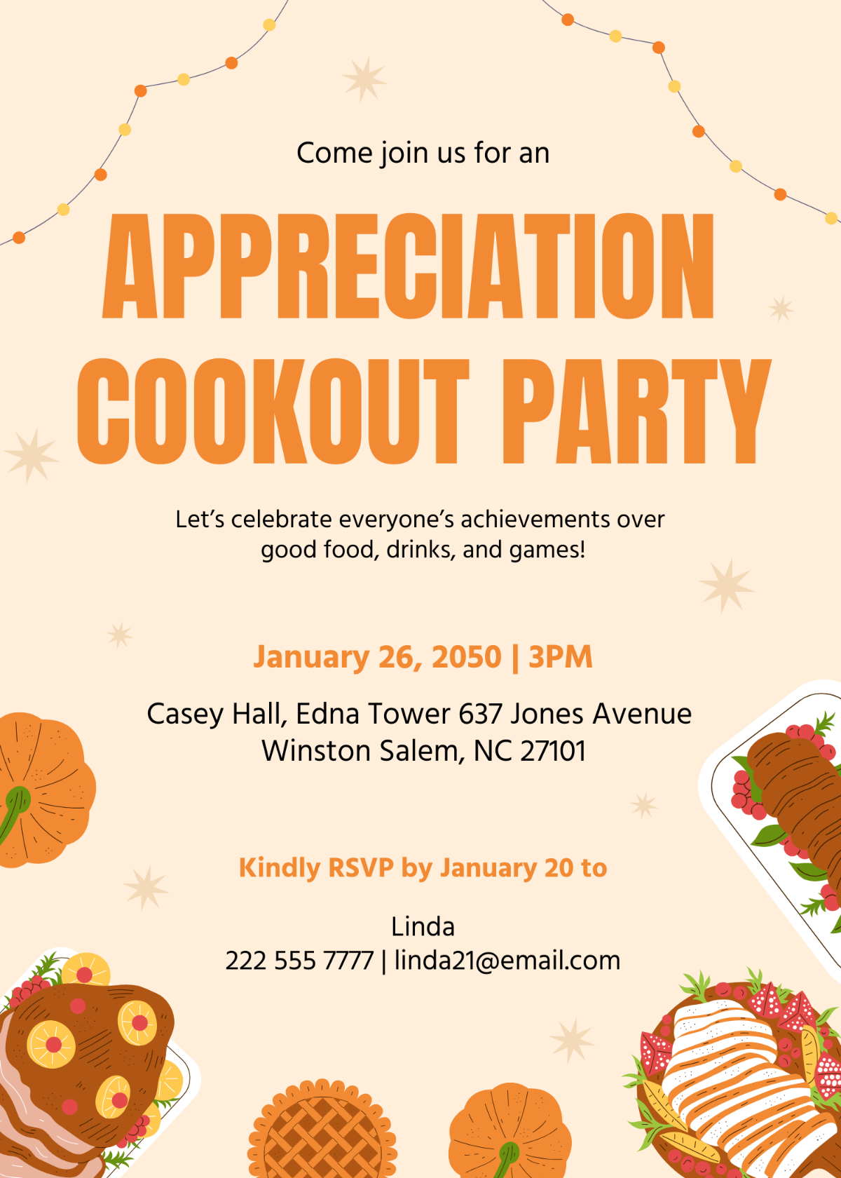 Appreciation Cookout Invitation