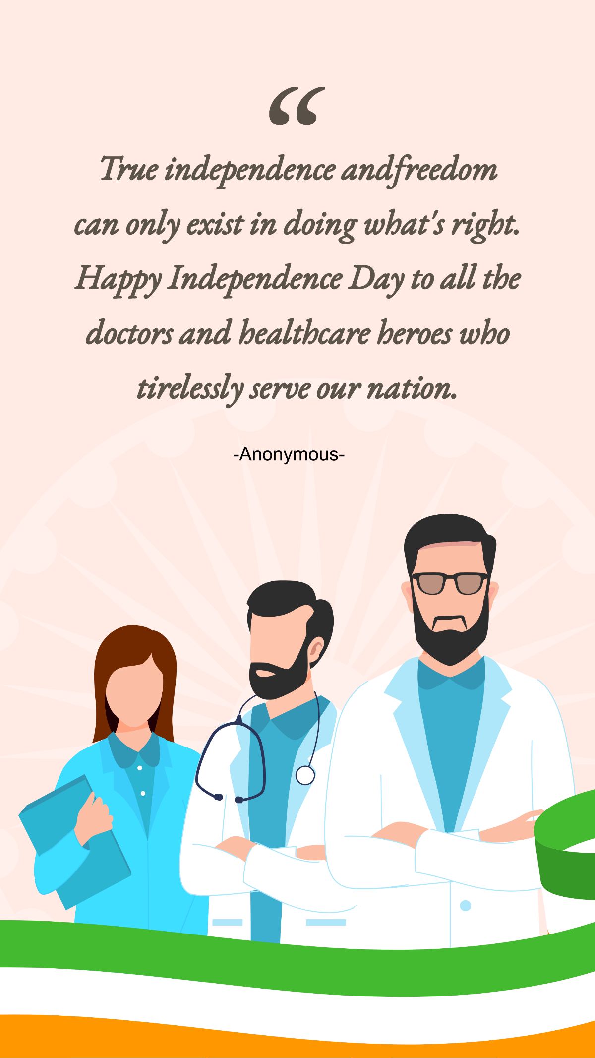 India Independence Day Quote For Doctors