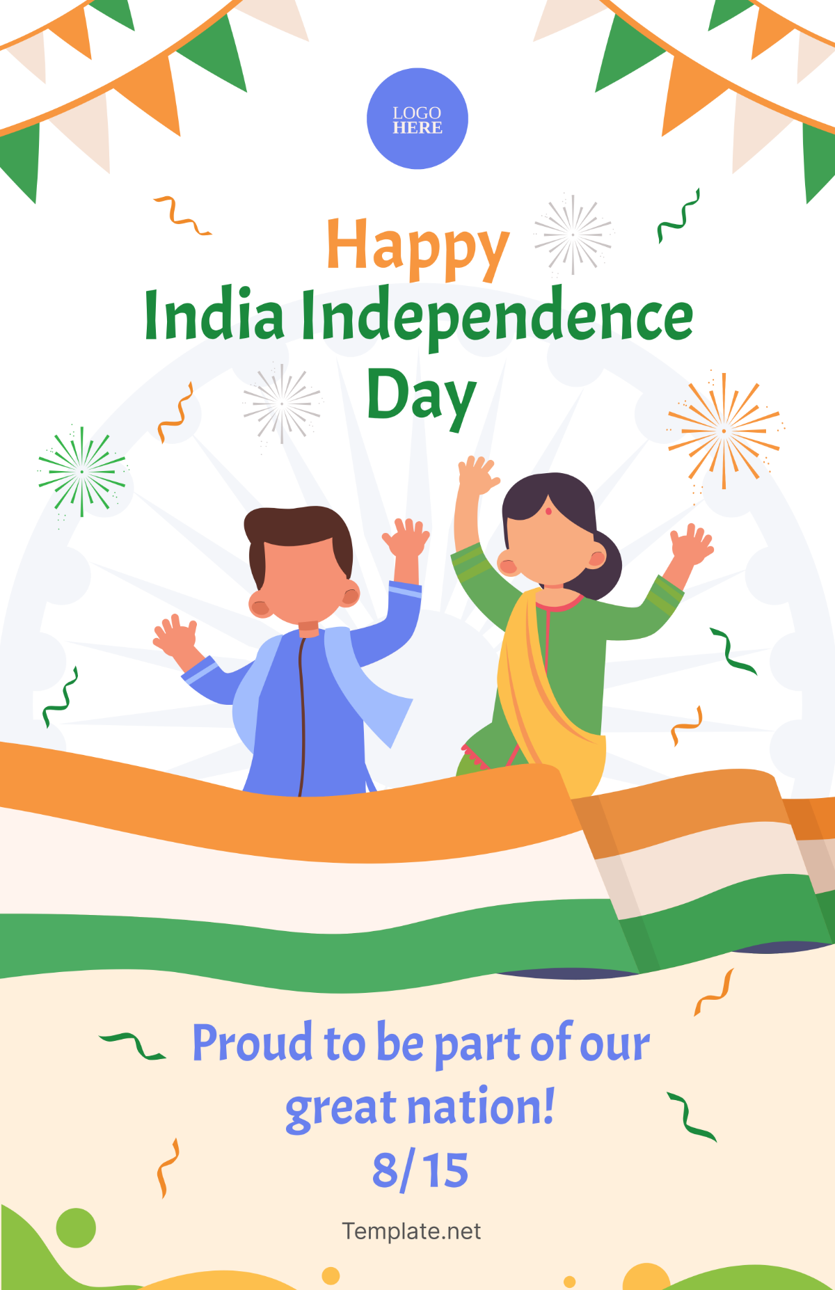 India Independence Day Kids Poster