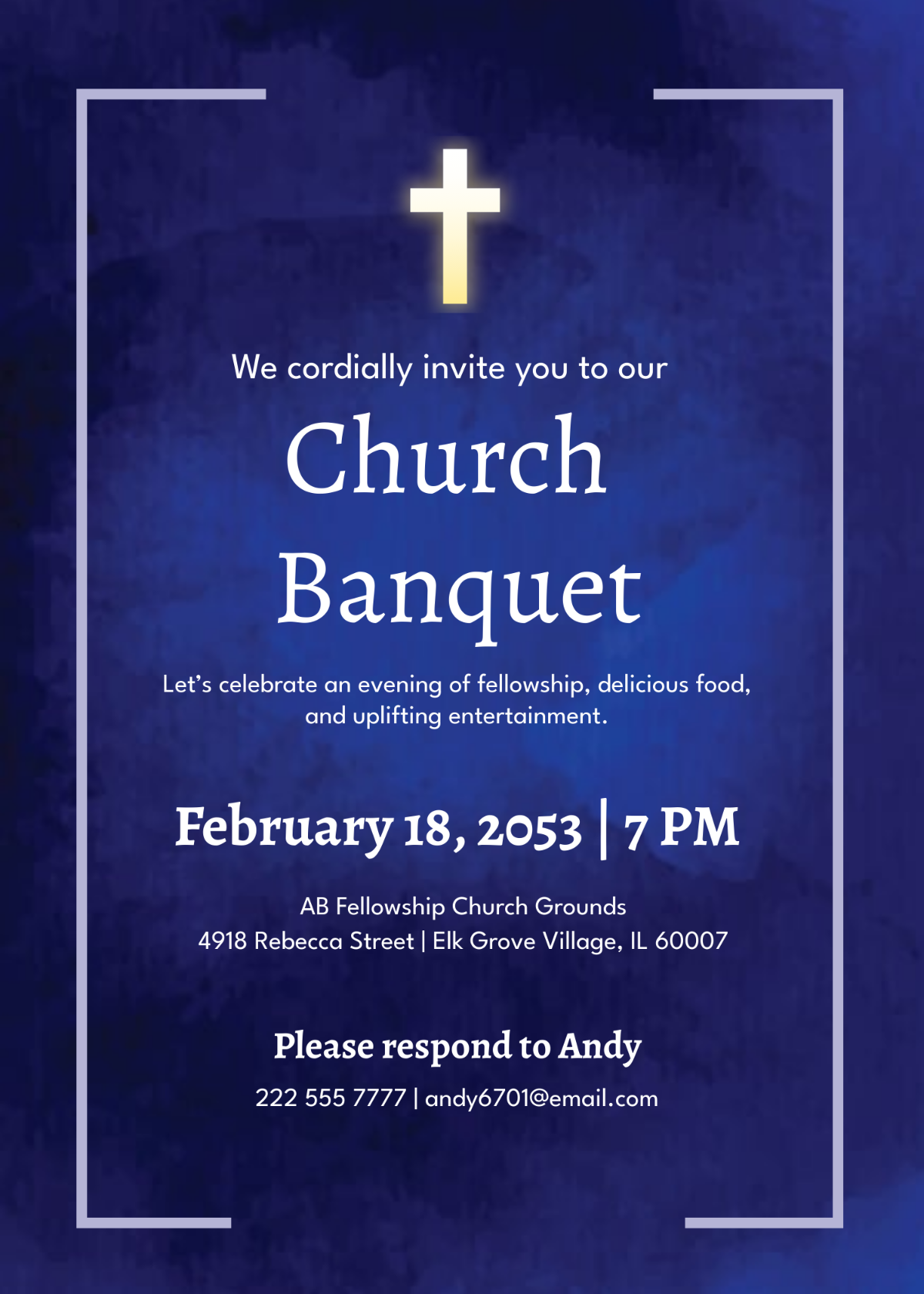 Church Banquet Invitation
