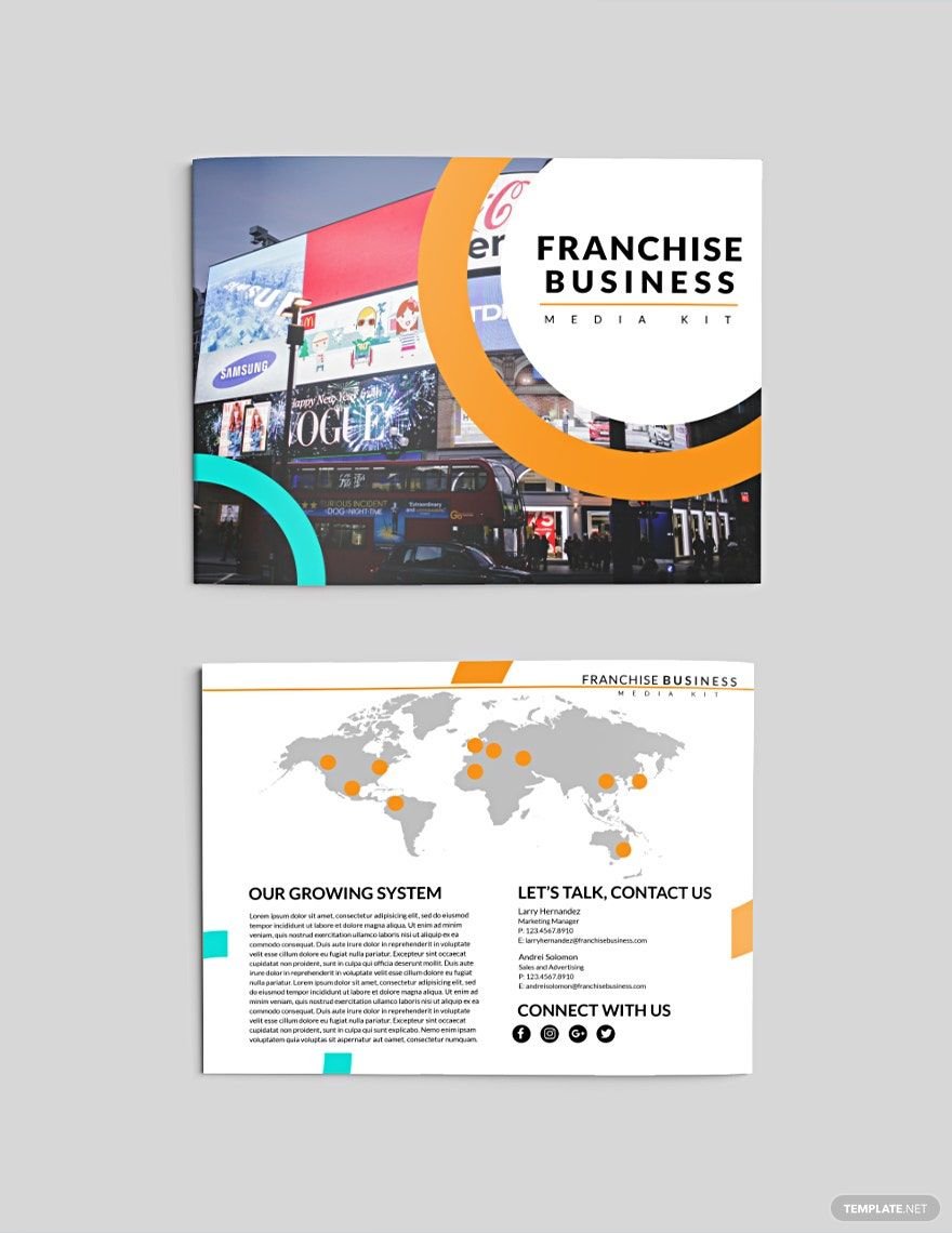 Franchise Business Media Kit Template