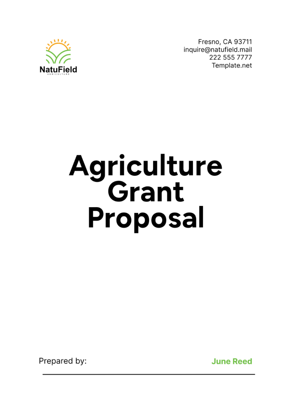 Agriculture Grant Proposal Template - Edit Online & Download