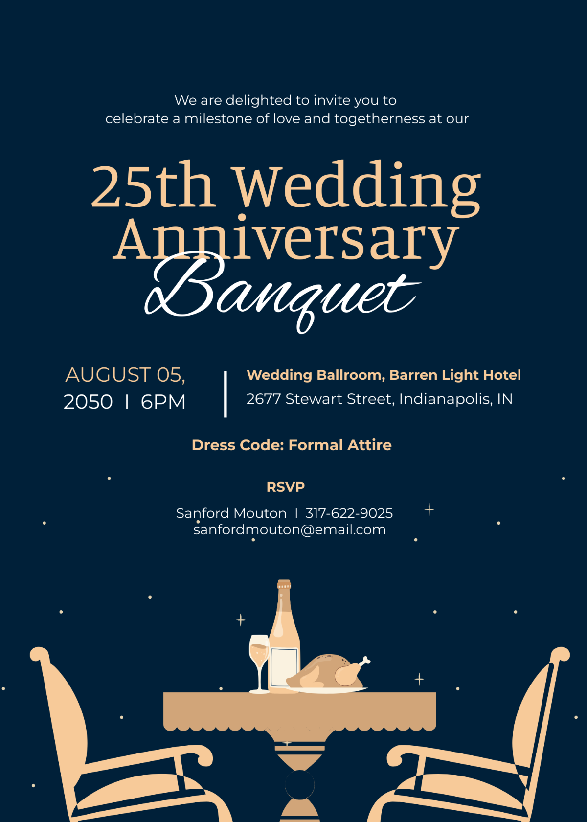 25th Anniversary Banquet Invitation