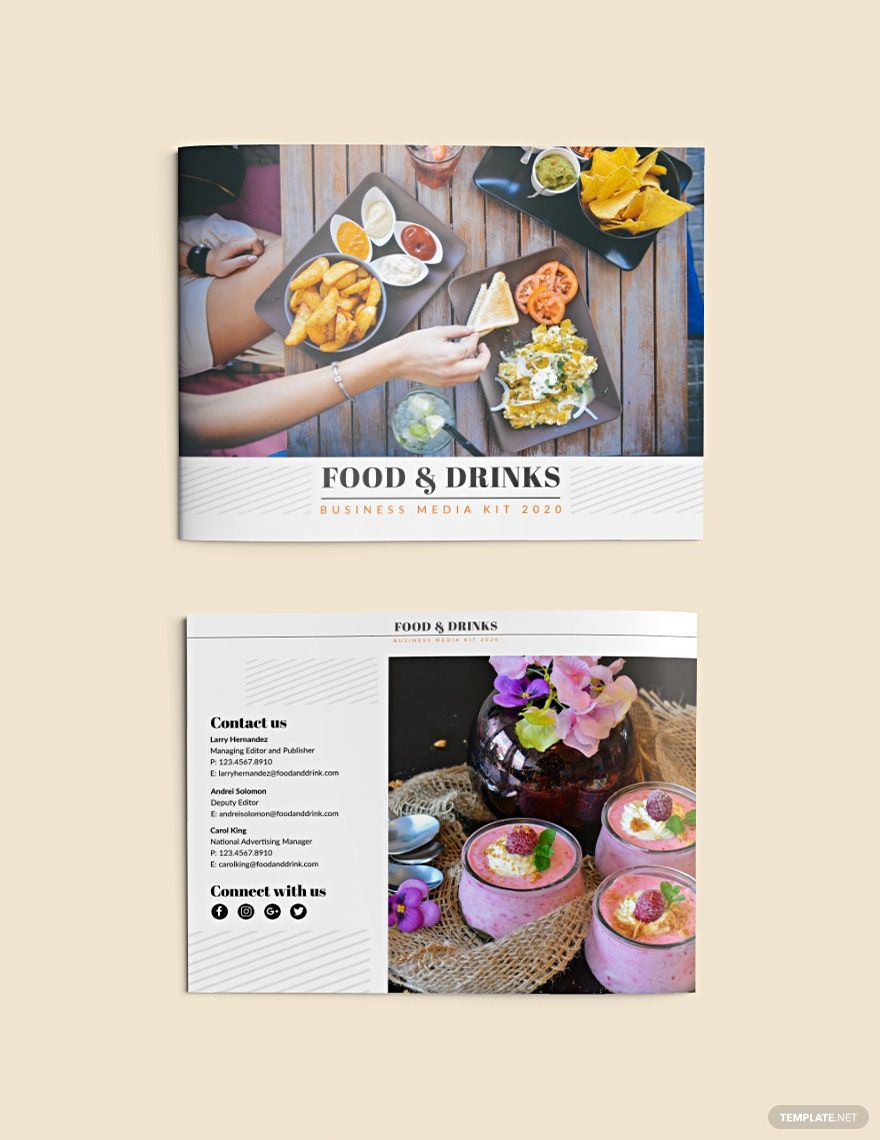 Food and Drink Business Media Kit Template