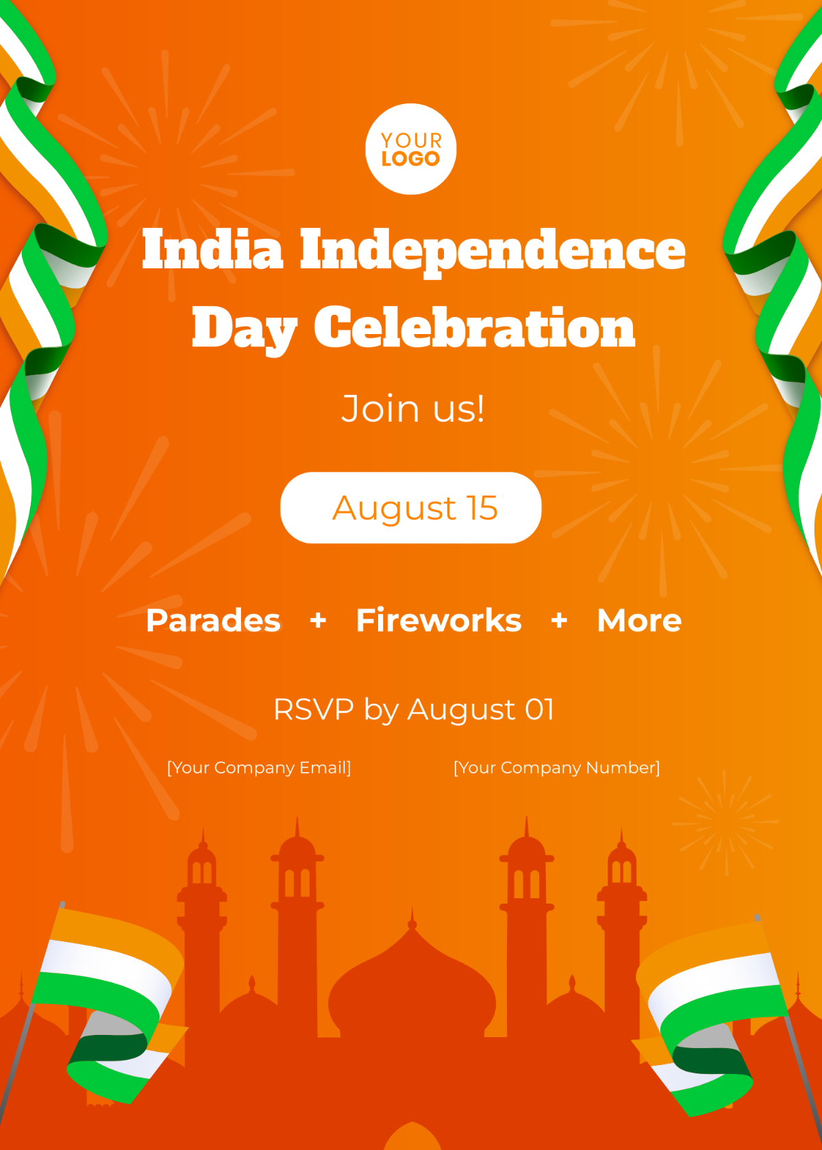 India Independence Day Celebration Invitation