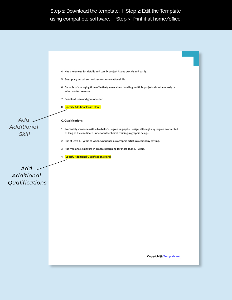 Freelance Graphic Artist Job Description Google Docs Word Apple 