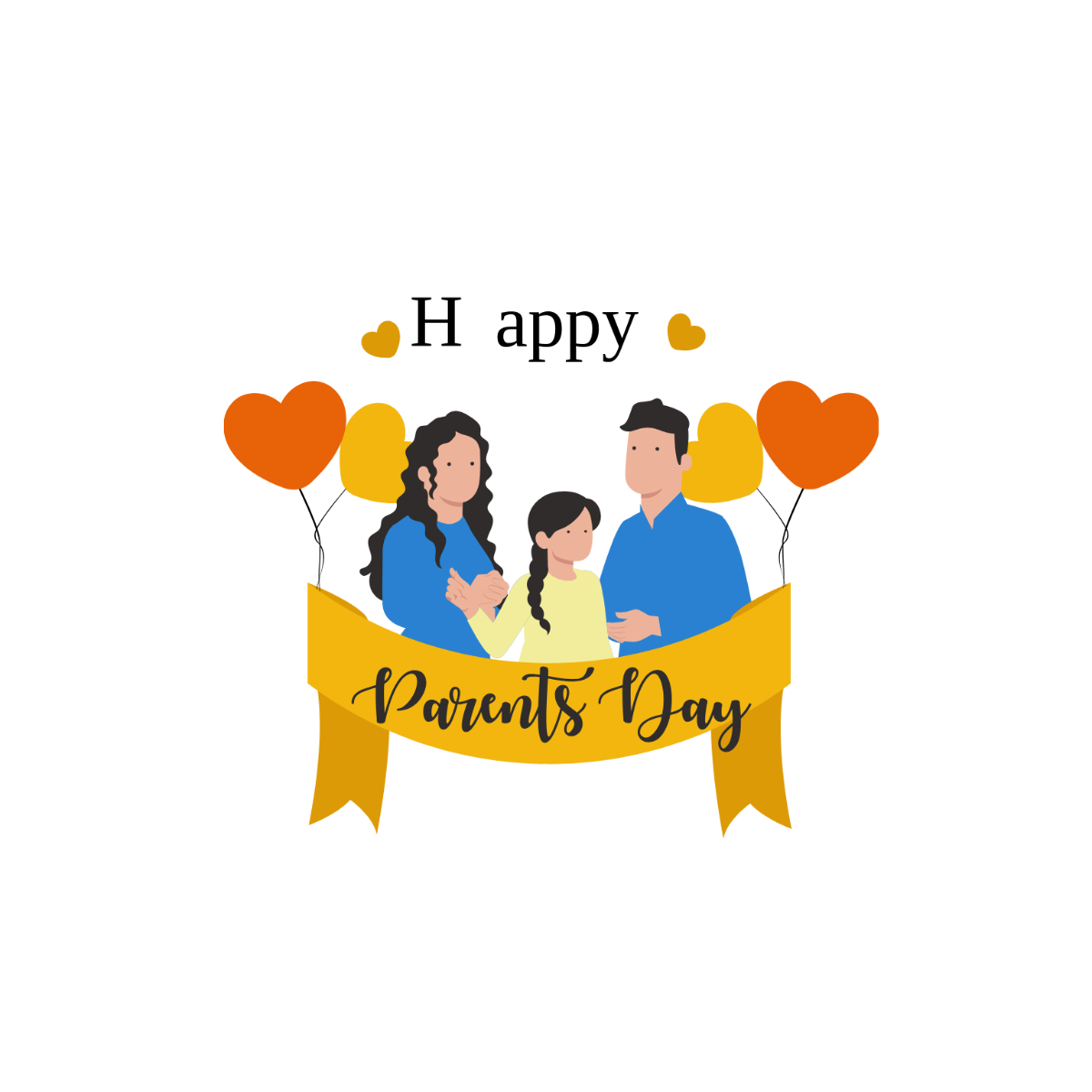 Happy Parents Day Banner
