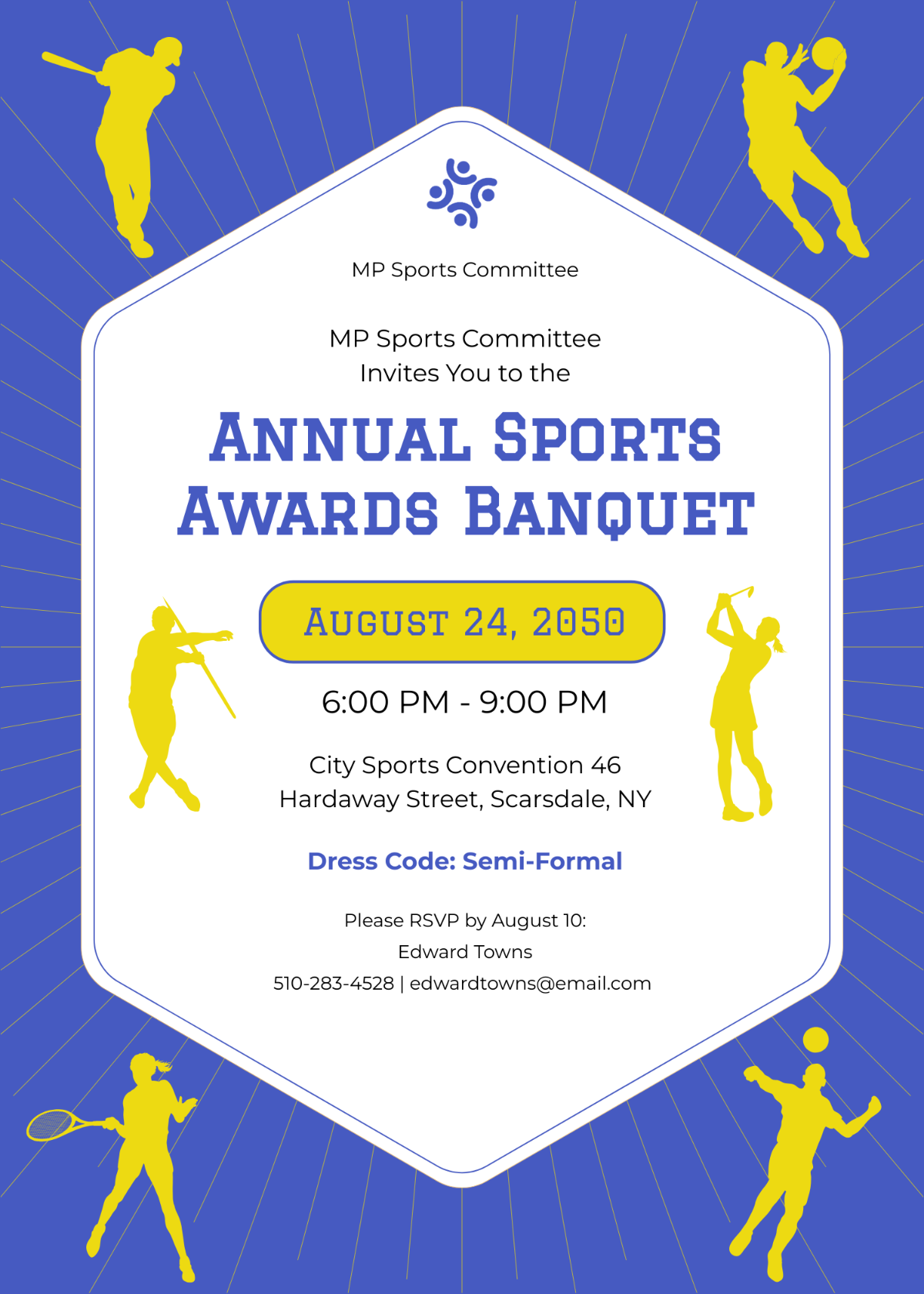 Sports Banquet Invitation