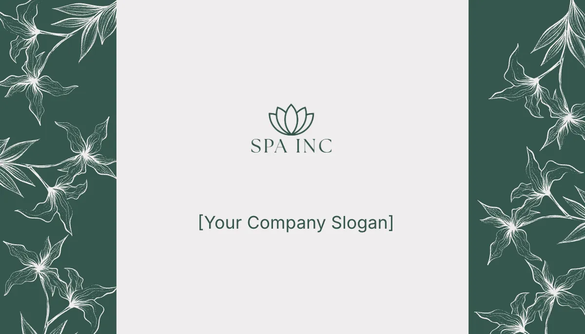Free Spa Owner Business Card Template to Edit Online