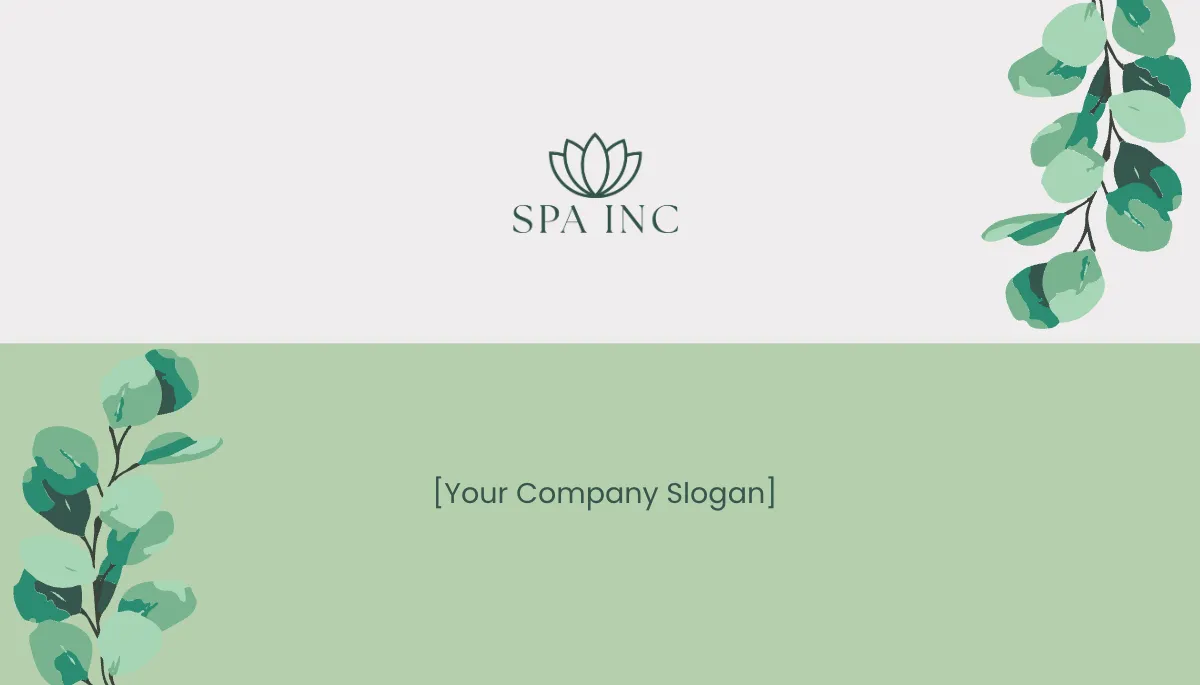 Free Spa Massage Therapist Business Card Template to Edit Online